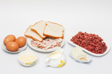 Ingredientes para rollo de carne de res