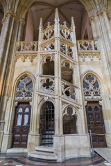 Fototapeta premium Stone stairs in the Cathedral of St Vitus