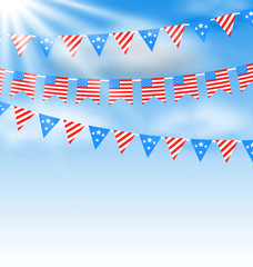 Fototapeta premium Bunting Garlands