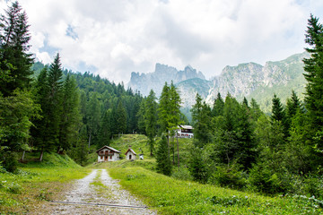 Route in mountains