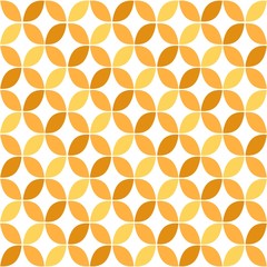 Yellow Geometric Retro Seamless Pattern - 92559698