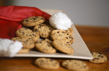 Christmas chocolate chip cookies