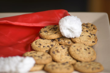 Christmas chocolate chip cookies