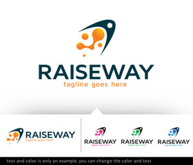 Raiseway Logo Template Design Vector 