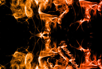 Abstract Smoke graphic fire color background. Smoke abstract background made with color filters.