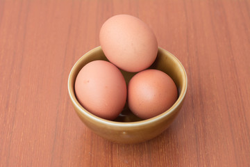 three eggs