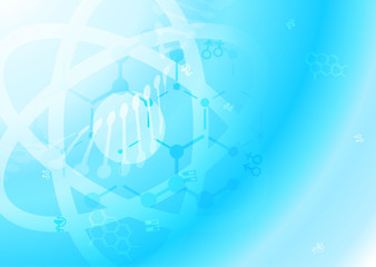 DNA molecule structure background. 