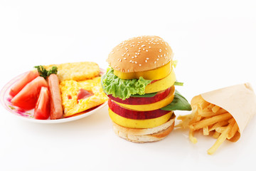 ハンバーガーセット