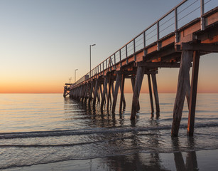 Jetty at sunset