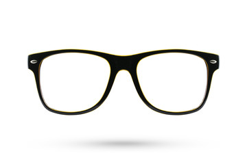 Fashion glasses style plastic-framed isolated on white backgroun