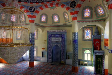 Fototapeta na wymiar Intérieur d'une mosquée