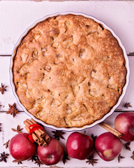 Apples, spices and Apple pie.