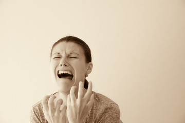 hysterical woman