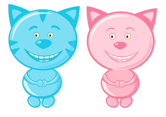 Pair of cute cats