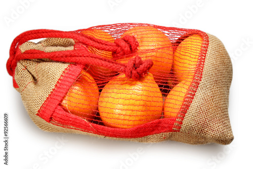 orange in bag