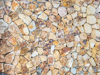 rock stones on the vintage style wall