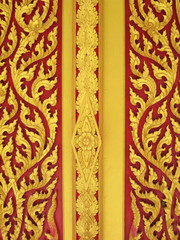 Thailand pattern style pattern handmade on door