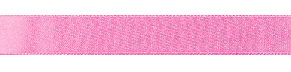 Pink ribbon isolated on white