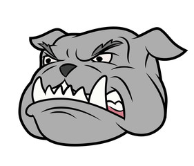 Aggressive bulldog