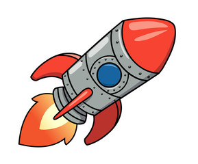 Cartoon spaceship 2