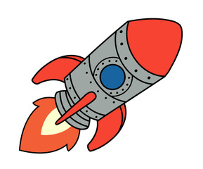 Cartoon spaceship