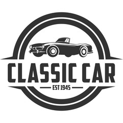 Classic Car Vector Template