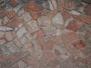 Obraz premium Old stone wall in the Czech karst. 