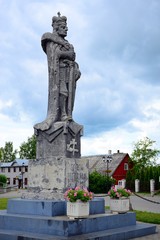 Sculpture dedicated to Vytautas in Veliuona little town