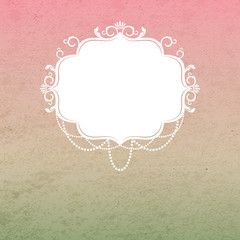 Vintage background with ornamental frame