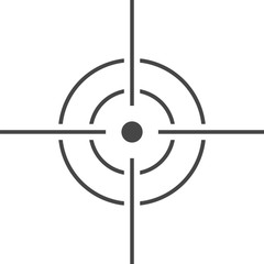 Vector target icon, Crosshair