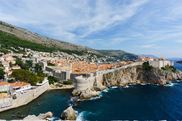 Fototapeta na wymiar Dubrovnik is a town with a rich history in southern Dalmatia