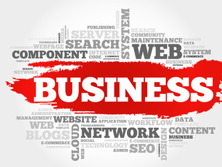 BUSINESS word cloud, business concept