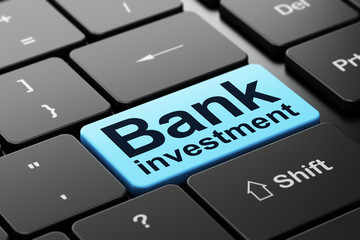 Fototapeta premium Money concept: Bank Investment on computer keyboard background