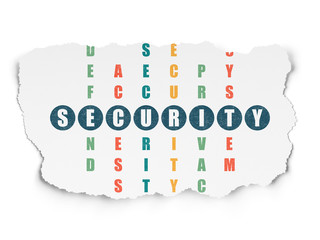 Security concept: Security in Crossword Puzzle