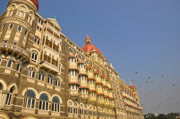 Taj Mahal Palace hotel in Mumbai City.