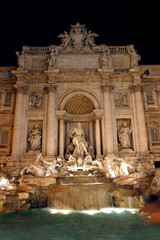 Fototapeta na wymiar Italia,Lazio,Roma,fontana di Trevi.