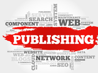 Publishing word cloud, business concept