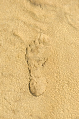 Fußspuren im Sand