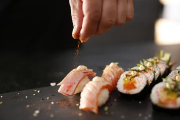 Fototapete Rund Sushi-Menü © Robert Przybysz