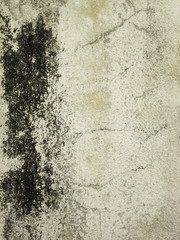 Crack on the walls, dirty old