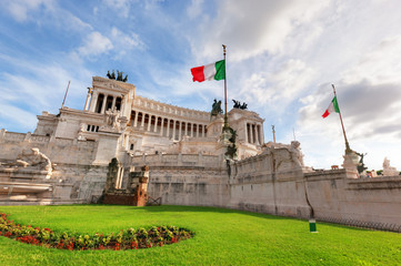 Fototapeta premium The Altare della Patria monument in Rome, Italy.
