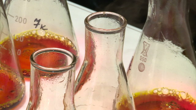 Chemical reaction bubbling over