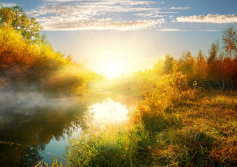 River in autumn