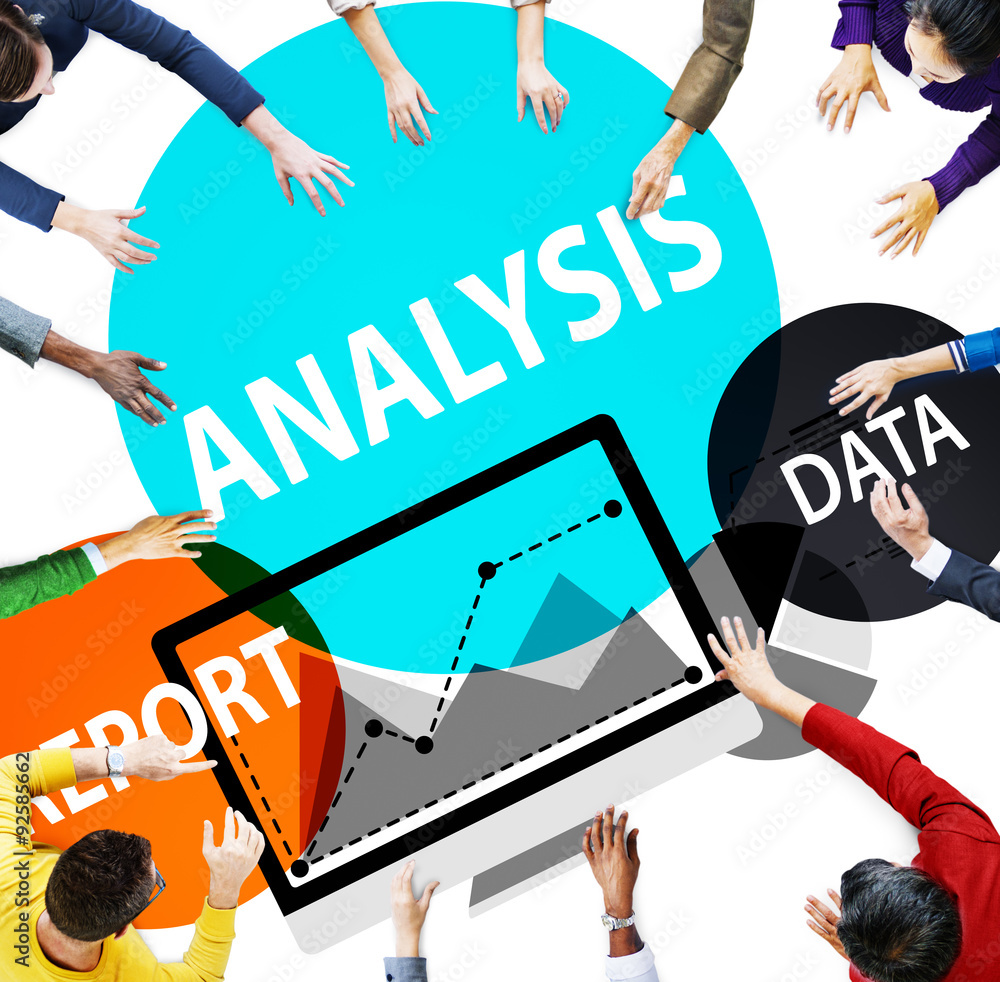 Poster analysis data report information brainstorming concept
