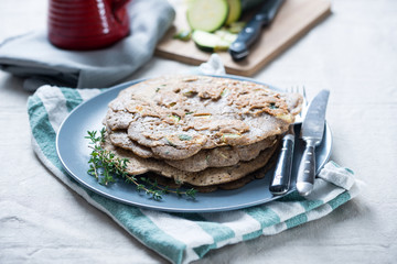 Buchweizen-Pfannkuchen,  vegan 