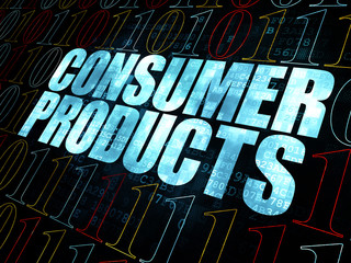 Finance concept: Consumer Products on Digital background