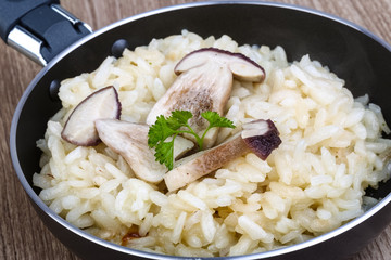 Mushroom risotto