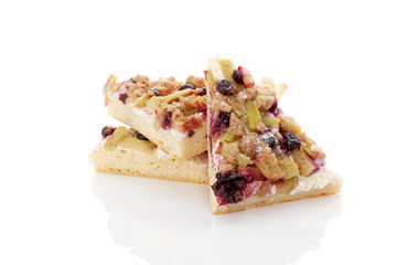 Rhubarb cake.