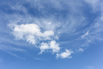 blue sky with clouds