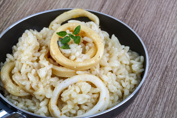 Squid risotto